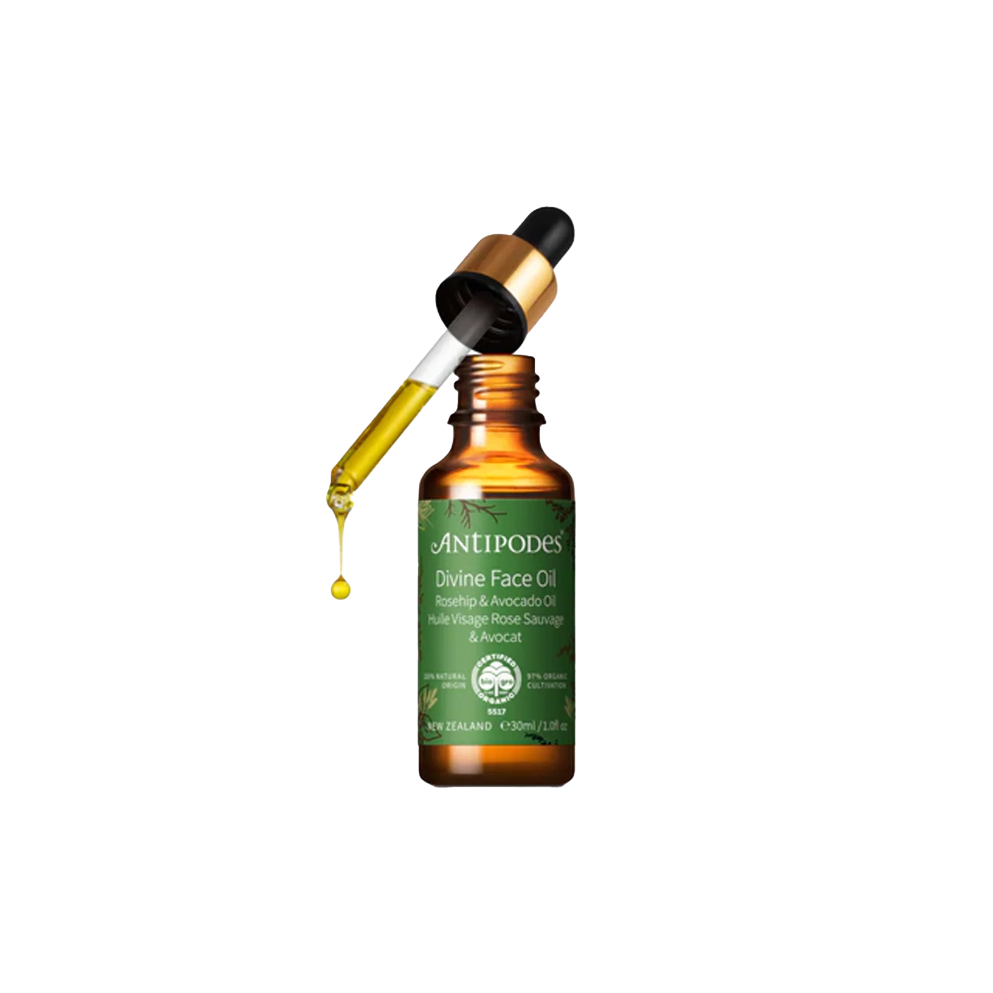 Antipodes Divine Face Oil Rosehip & Avocado Oil 30ml - Image 3