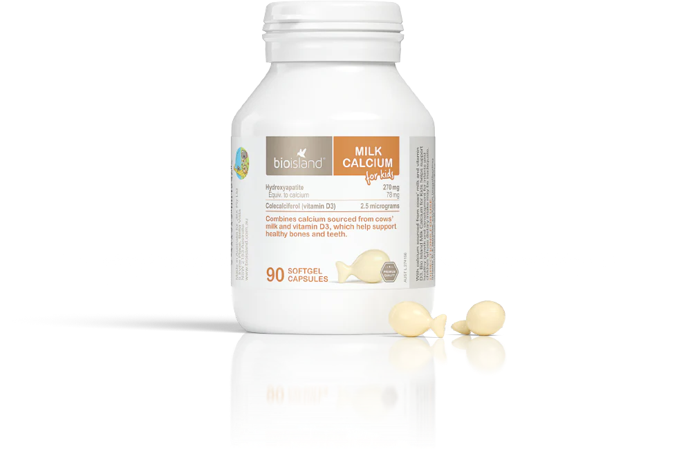Bio Island Milk Calcium for Kids 90 Soft Capsules - Image 3