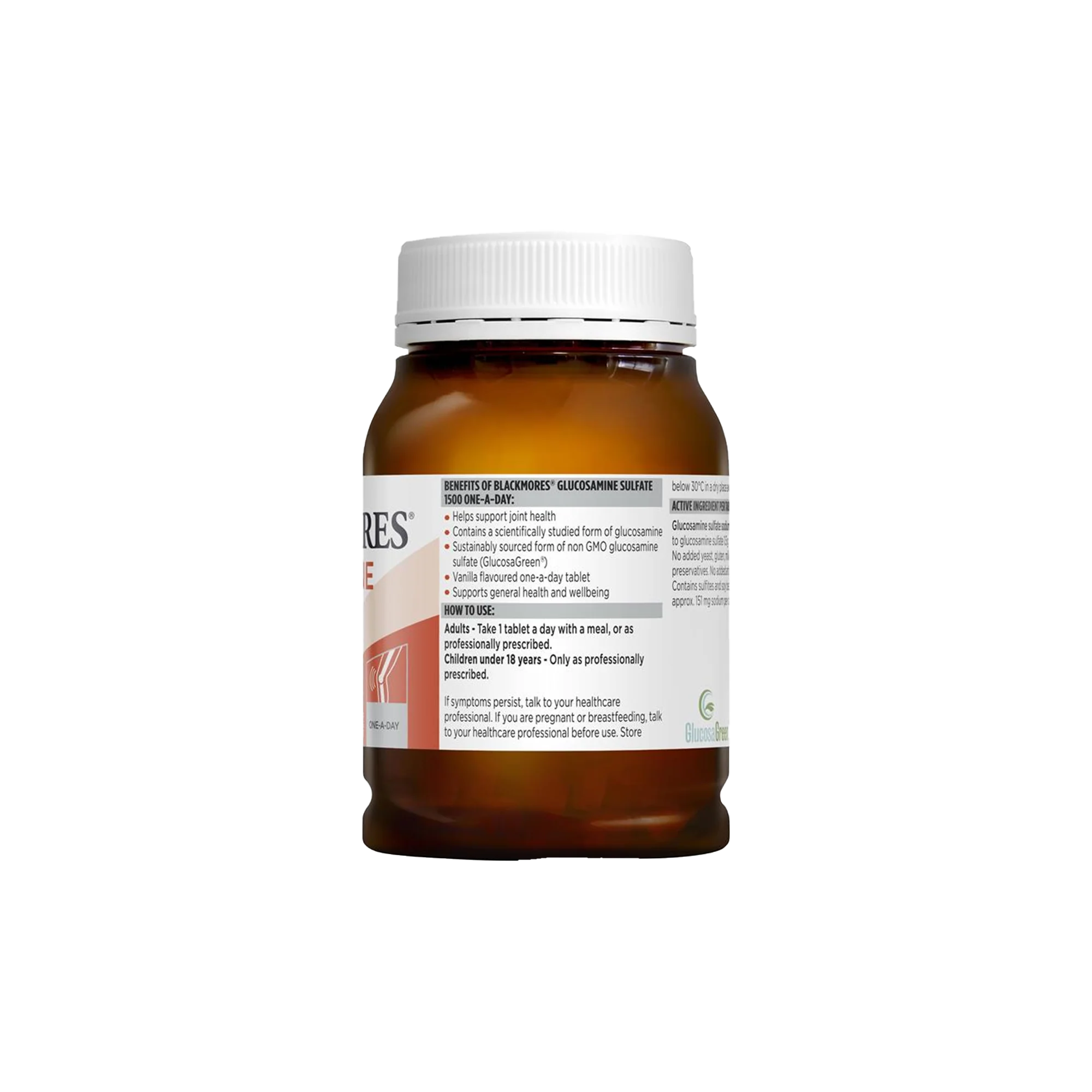 Blackmores Glucosamine Sulfate 1500mg One-A-Day 180 Tablets - Image 3