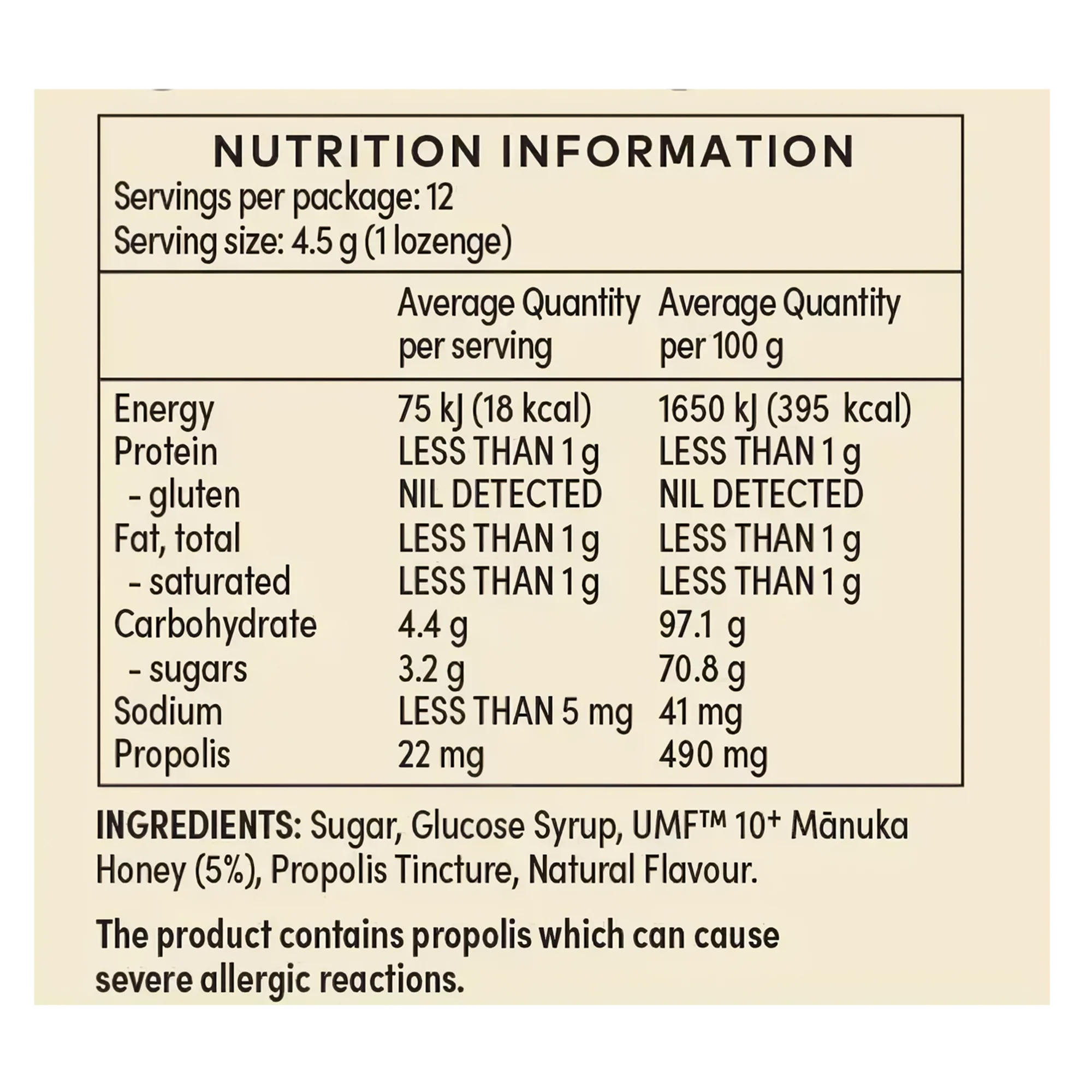 Comvita Manuka Honey Lozenges Coolmint - Image 3
