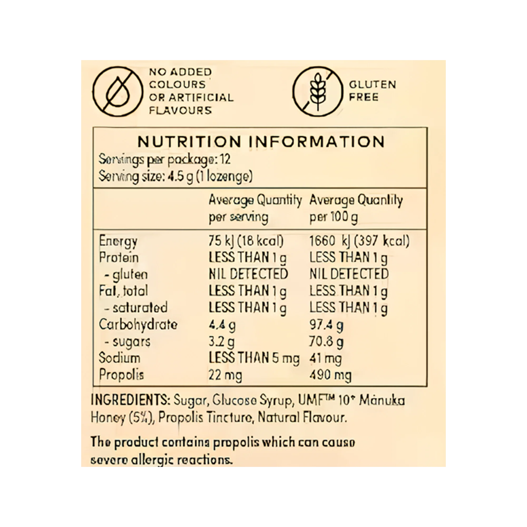 Comvita Manuka Honey Lozenges Lemon - Image 3