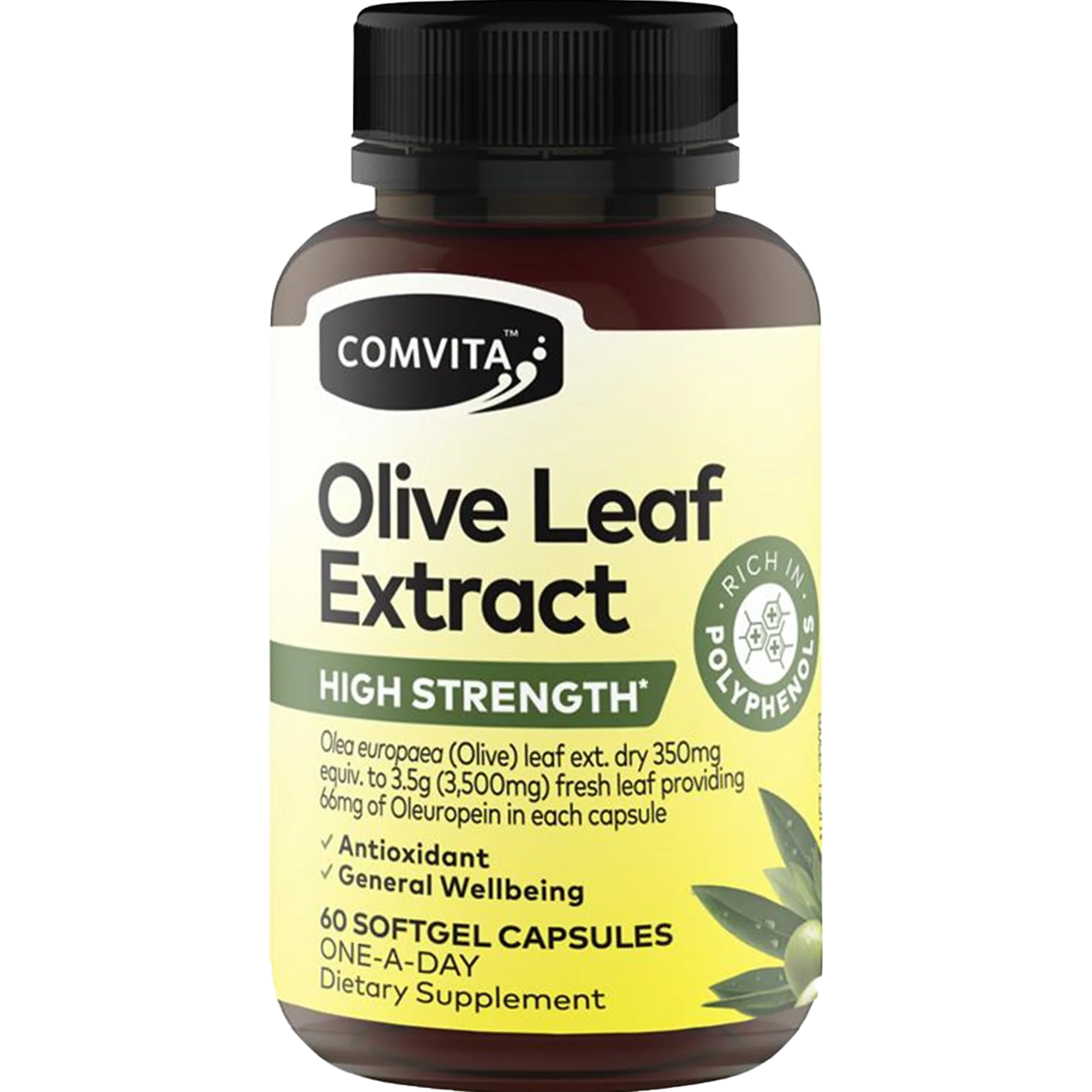 Comvita Olive Leaf Extract High Strength 60 Softgel Capsules - Image 4