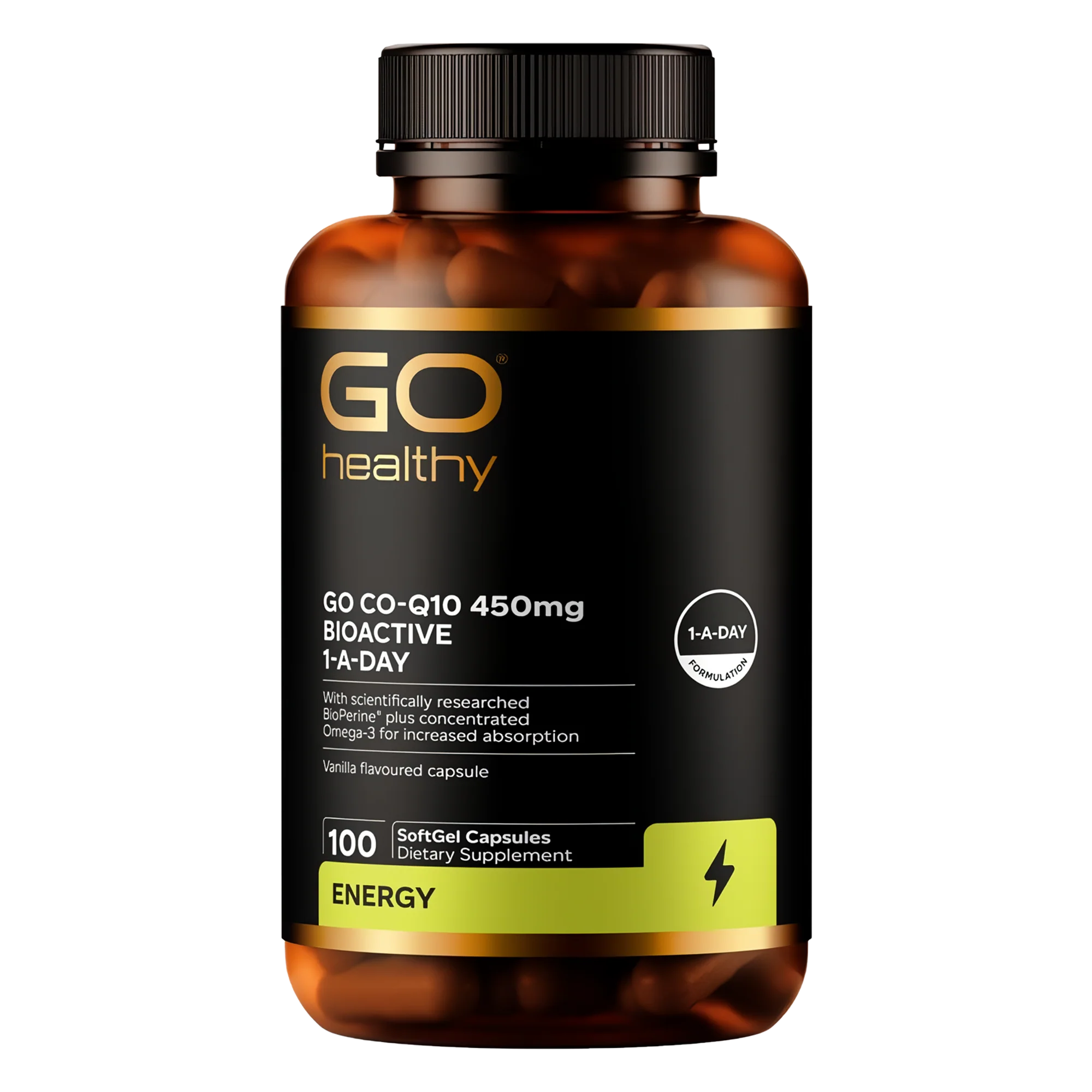 GO Healthy Go Co-Q10 450mg BioActive 1-A-Day - Image 4
