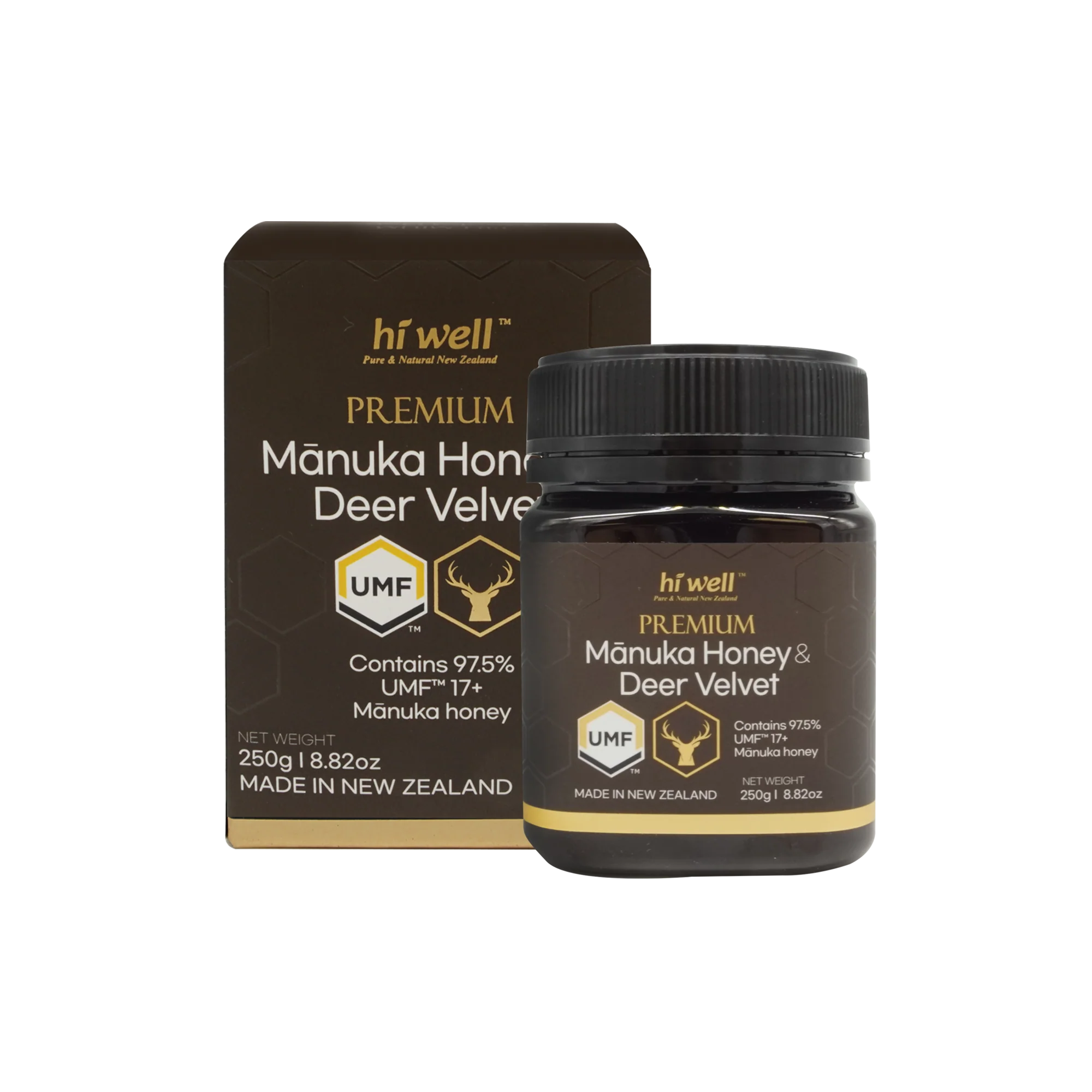 Hi Well Premium Manuka Honey UMF 17+ with deer velvet 250g - Image 3