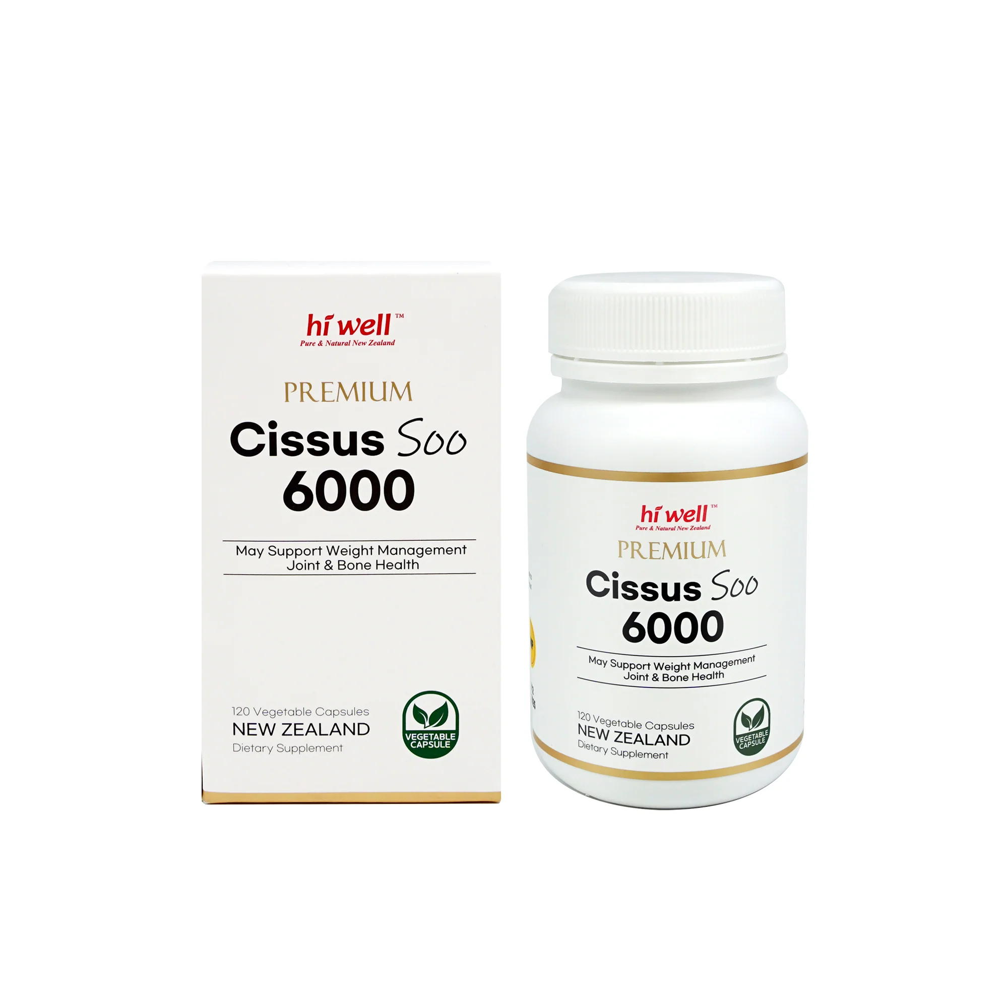Hi Well Premium Cissus Soo 6000 120 Vegetable Capsules - Image 3