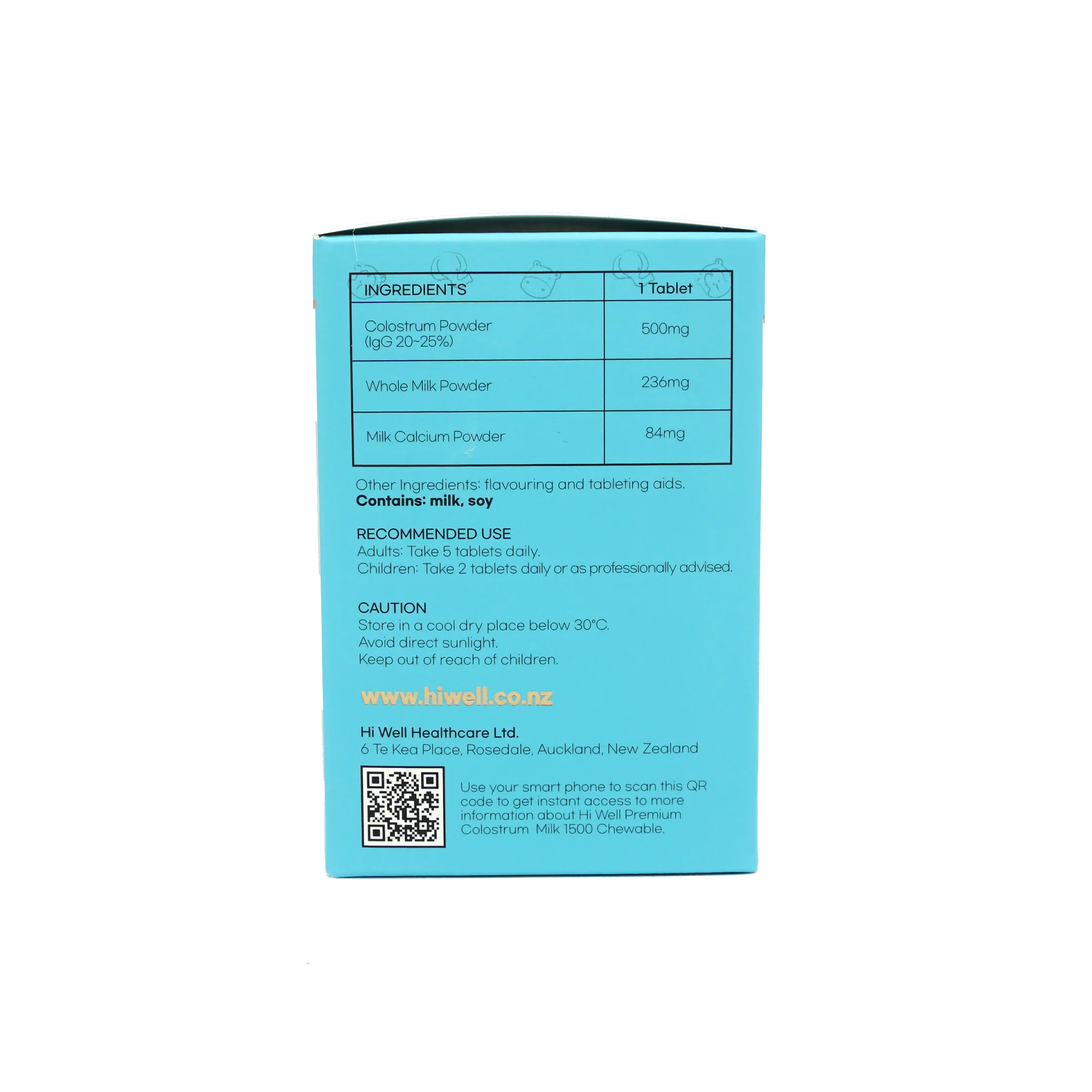 Hi Well Premium Colostrum 1500 120 Chewable Tablets - Image 4
