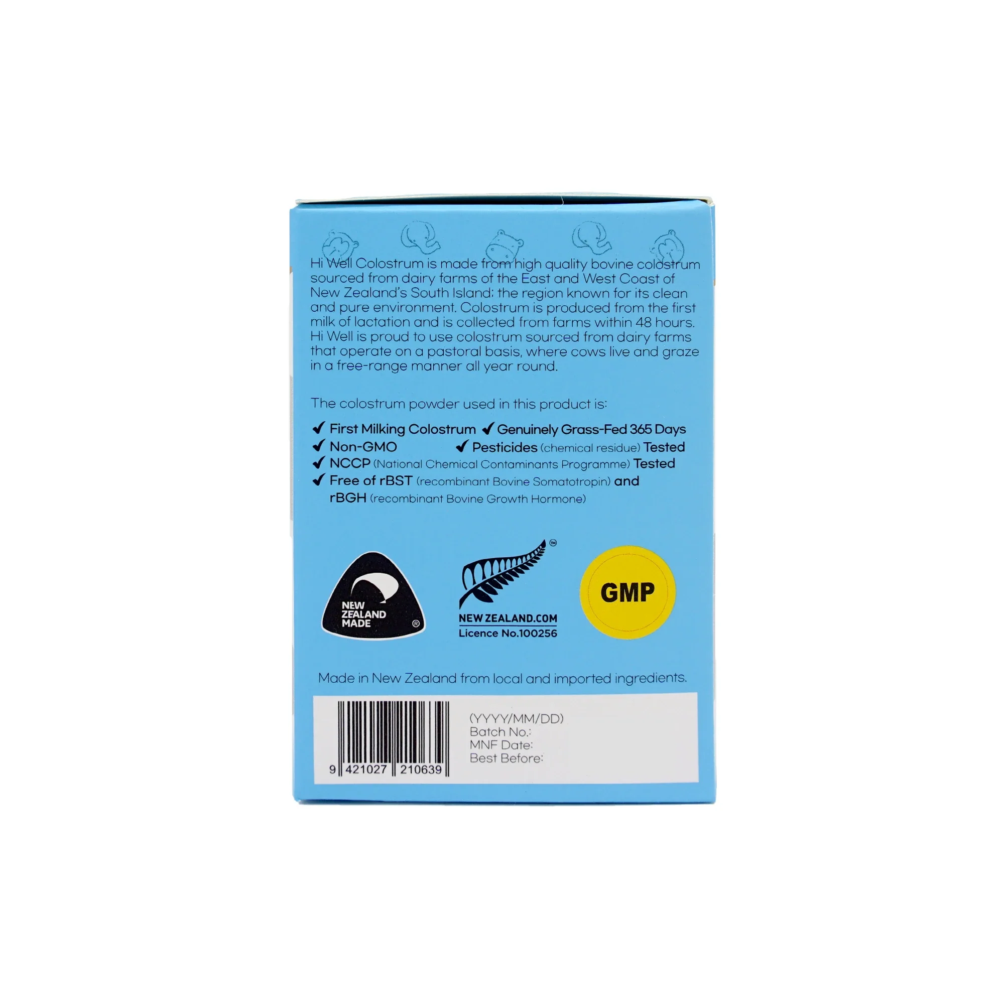 Hi Well Premium Colostrum 500 120 Capsules - Image 4