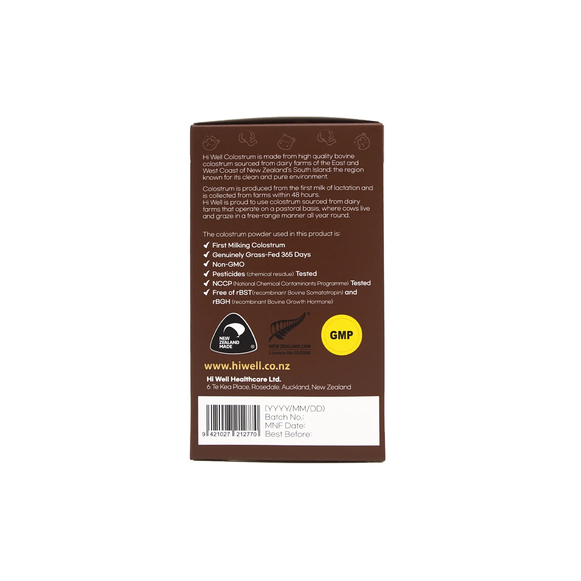 Hi Well Premium Colostrum Choco Milk 150 Chewable Tablets - Image 3