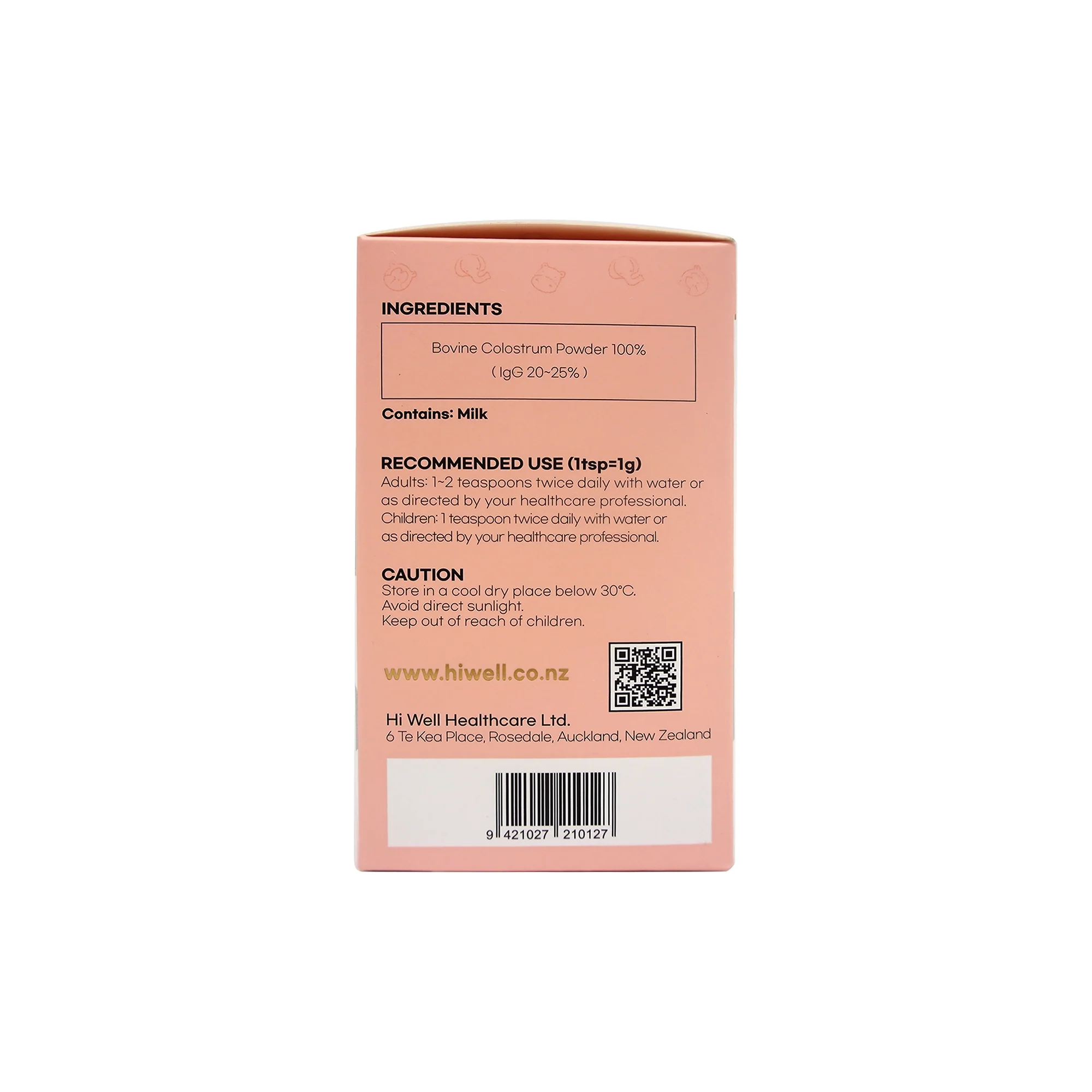 Hi Well Premium Colostrum Powder 100% 100g - Image 4