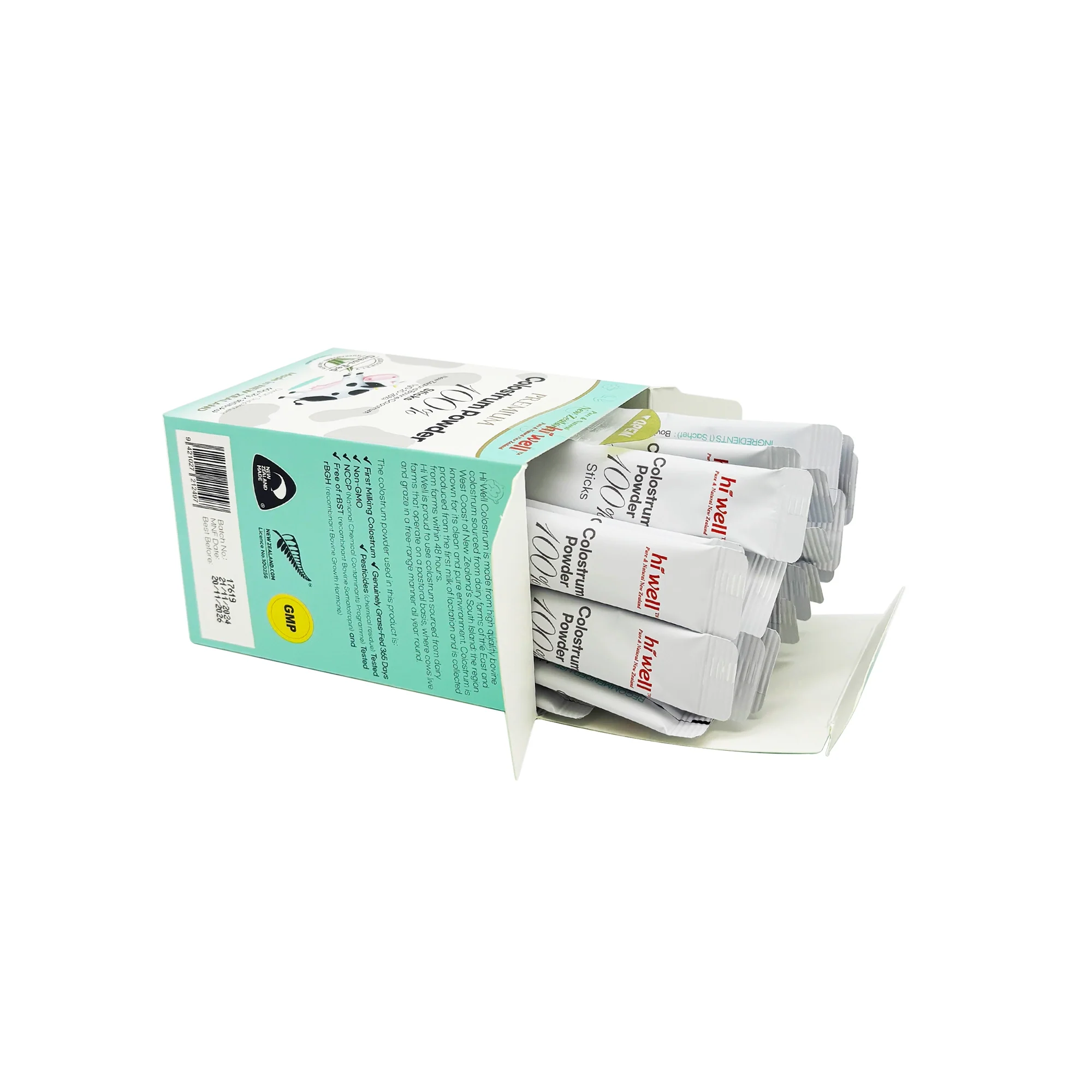 Hi Well Premium Colostrum Powder 100% 60g(2g x 30 Sticks) - Image 3
