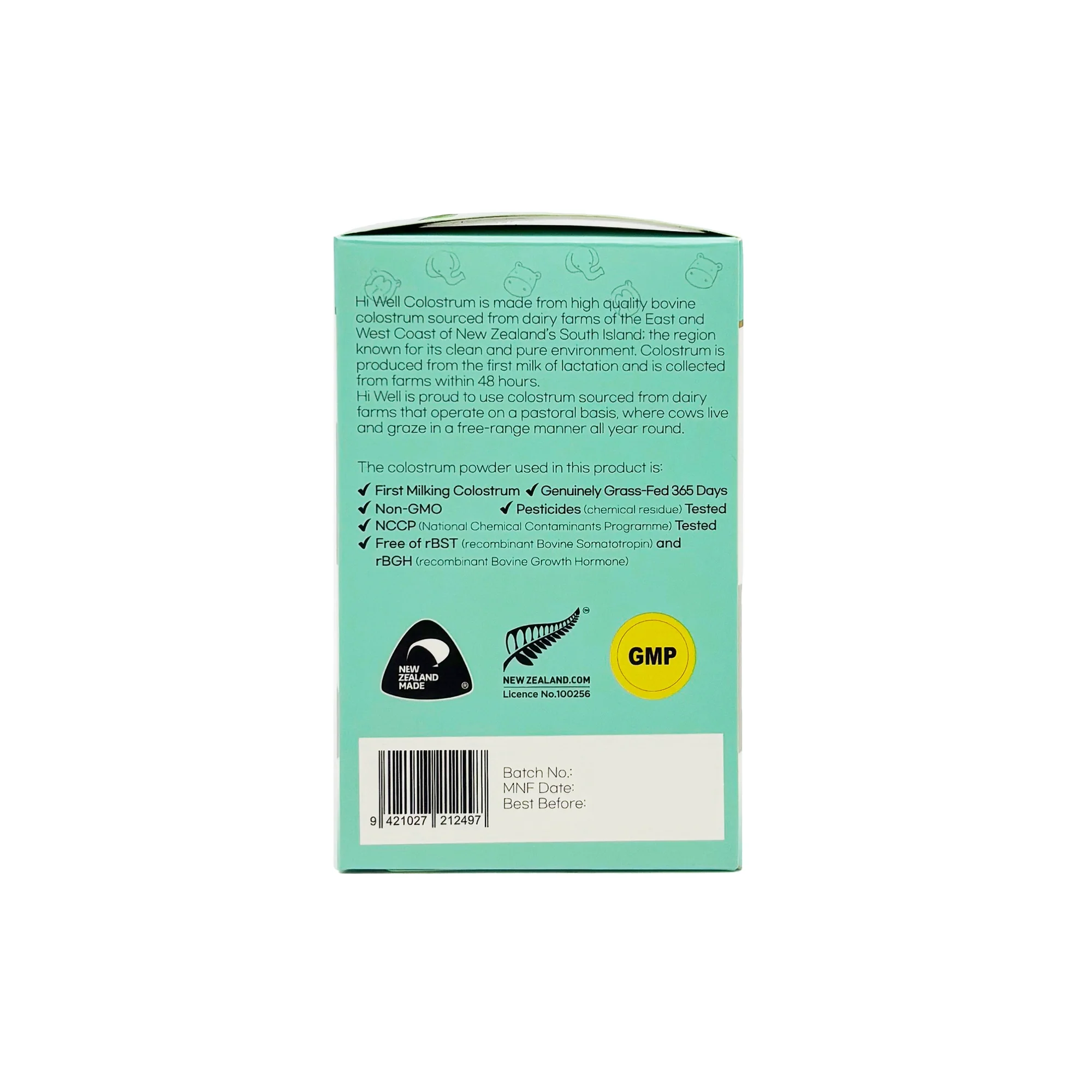 Hi Well Premium Colostrum Powder 100% 60g(2g x 30 Sticks) - Image 5