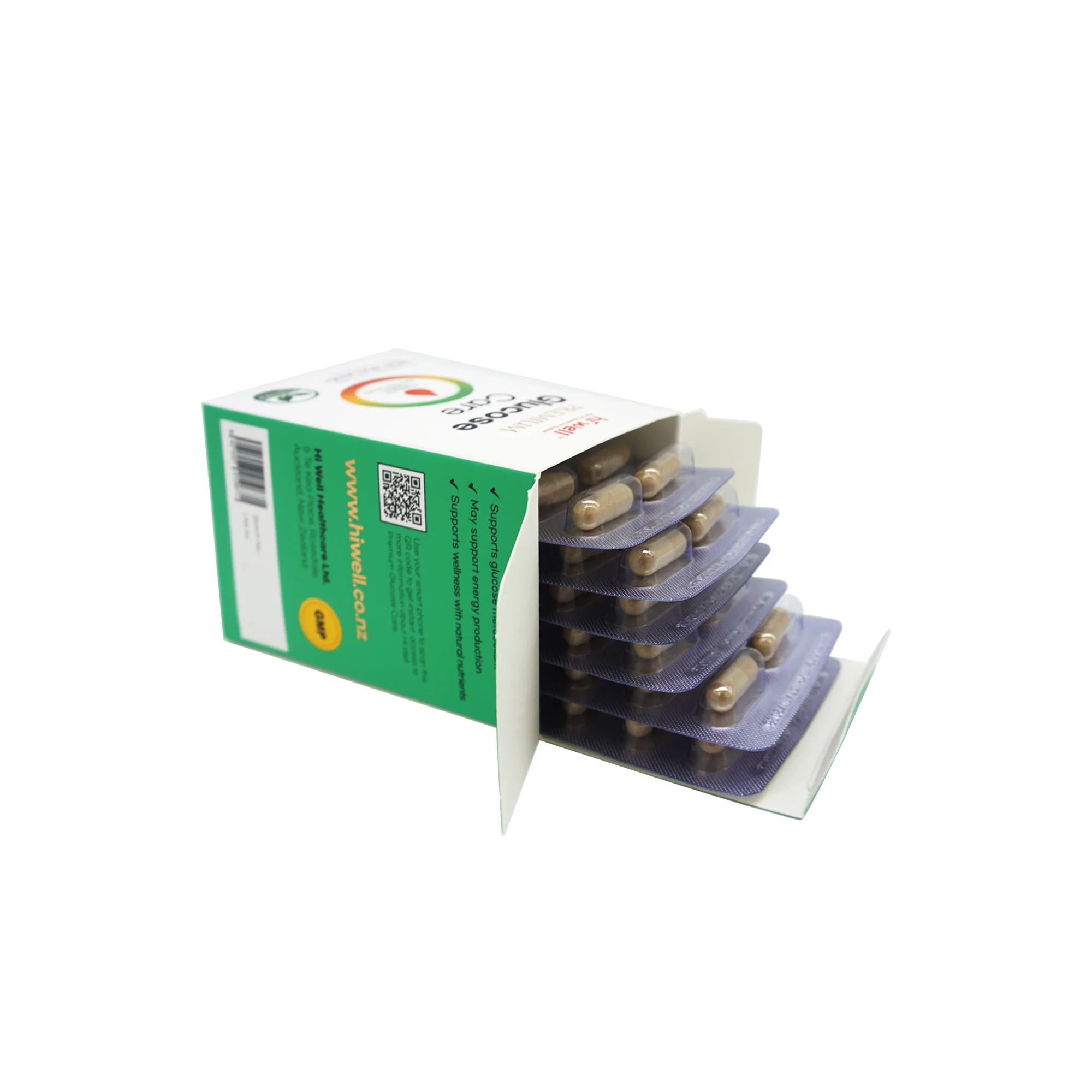 Hi Well Premium GlucoseCare 60Vegetable Capsules - Image 3