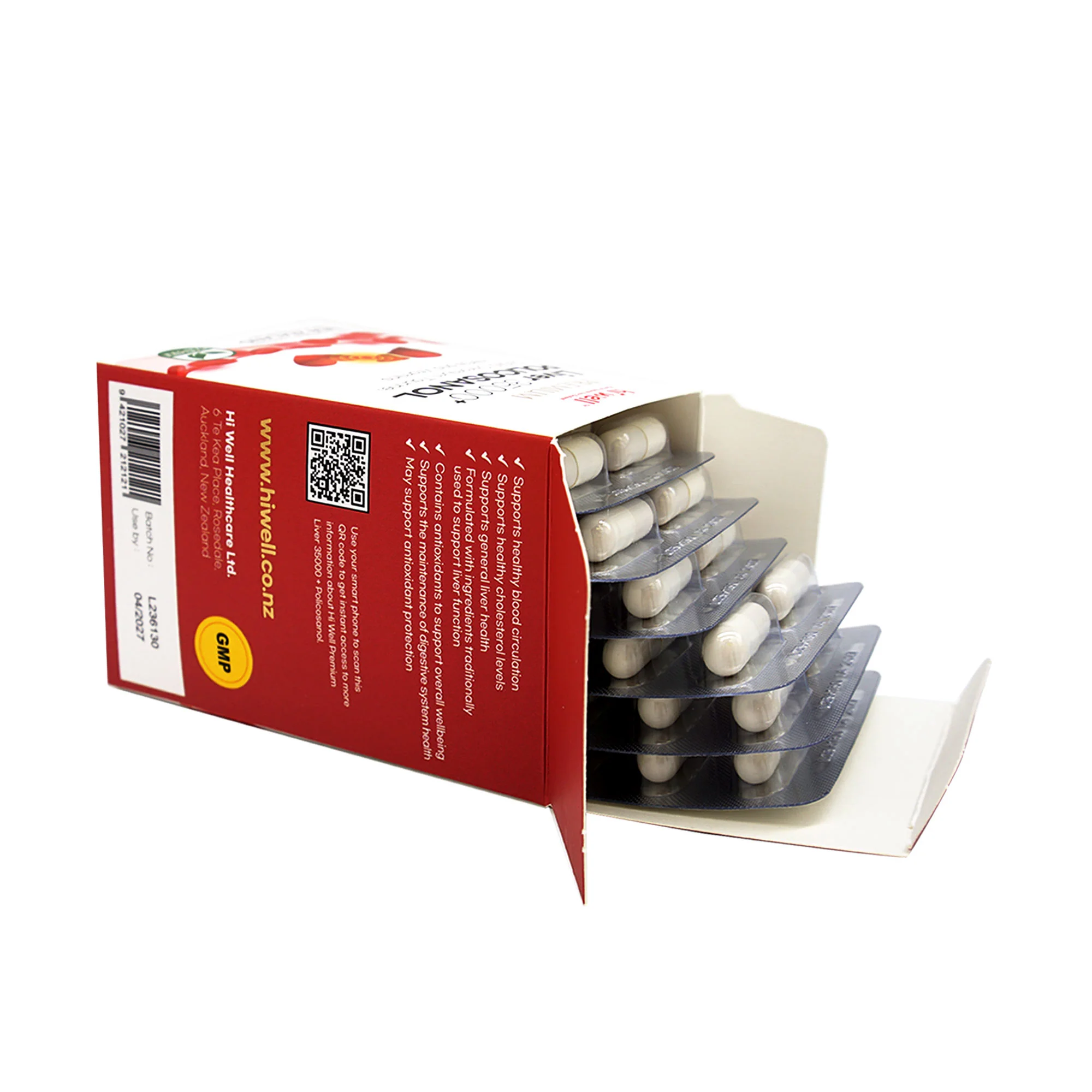 Hi Well Premium Liver 35000+ Policosanol 33.4mg 60 Vege Capsules (Exp. 04/2027) - Image 5