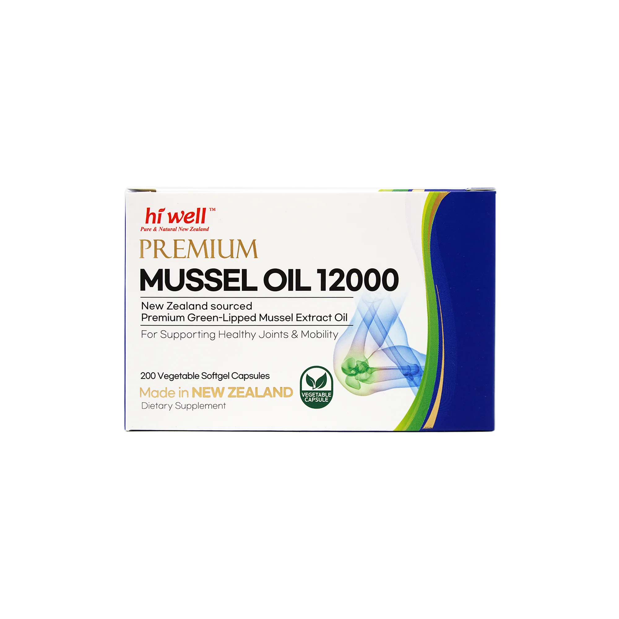 Hi Well Premium Mussel 12000 200 Vegetable Softgel Capsules - Image 2