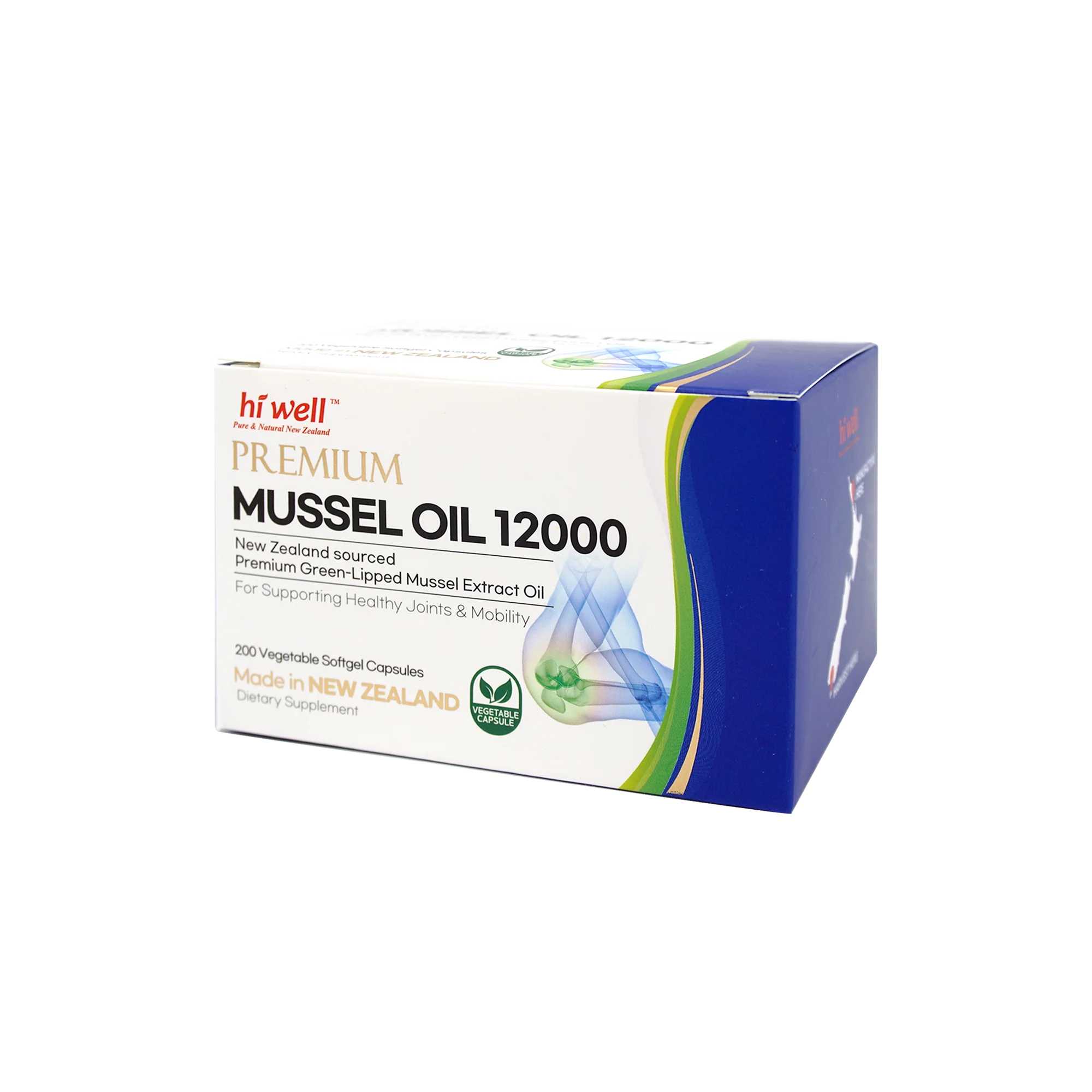 Hi Well Premium Mussel 12000 200 Vegetable Softgel Capsules - Image 3