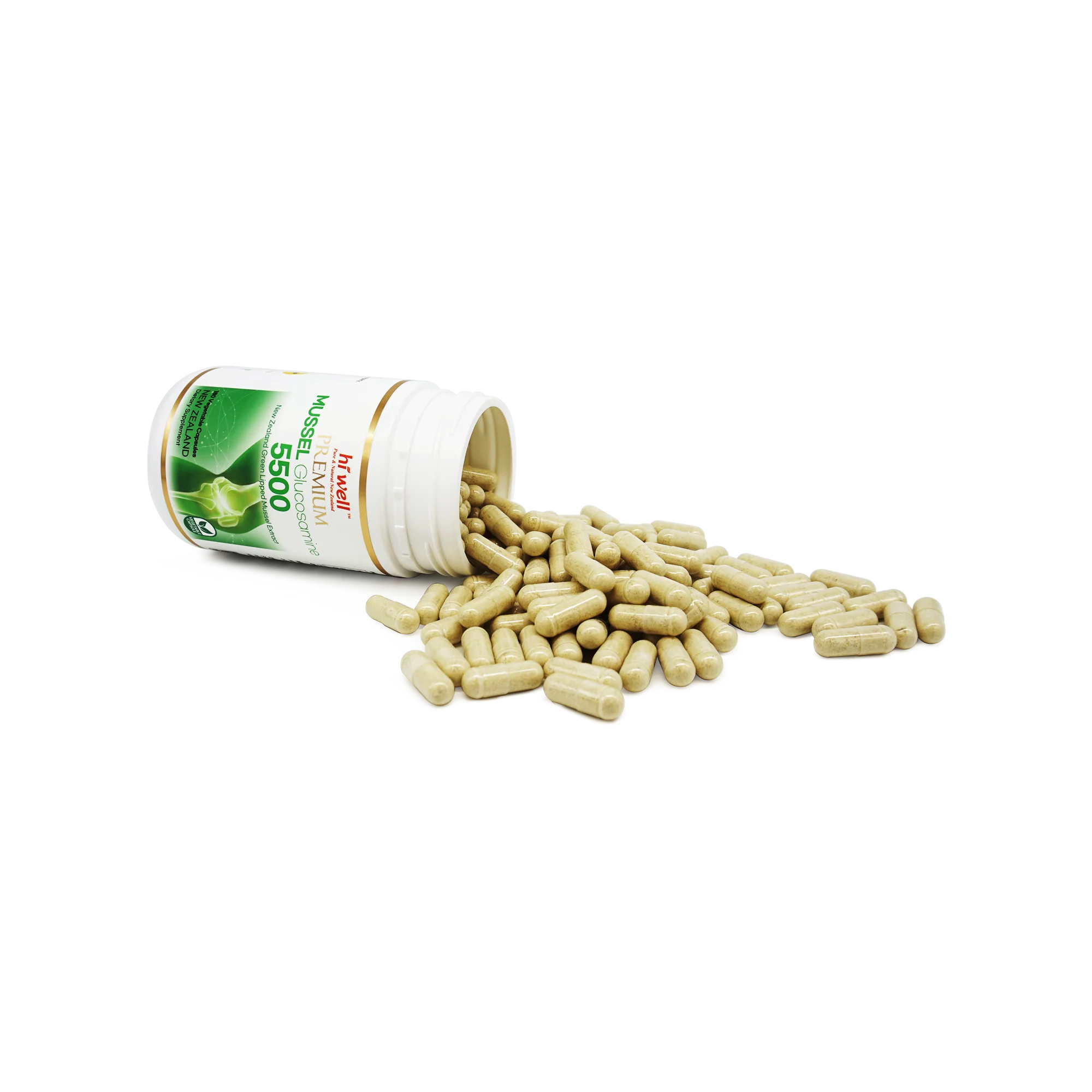 Hi Well Premium Mussel Glucosamine 5500 180 Capsules - Image 3