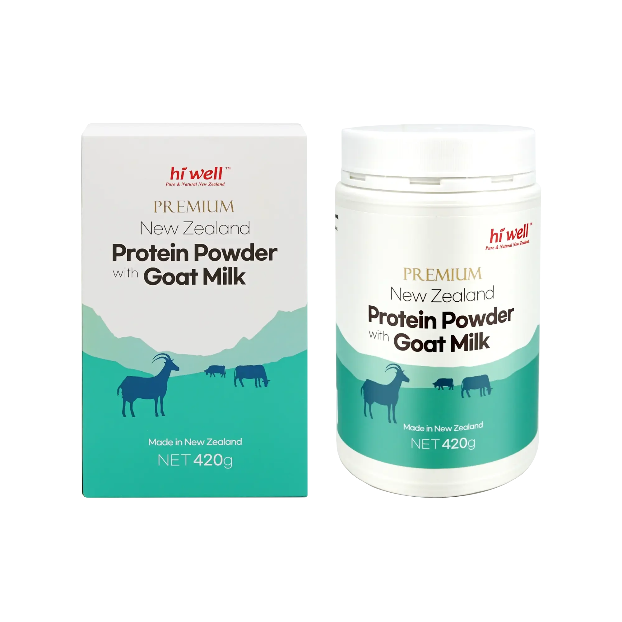 Hi Well Premium New Zealand Protein Powder with Goat Milk 420g - Image 3