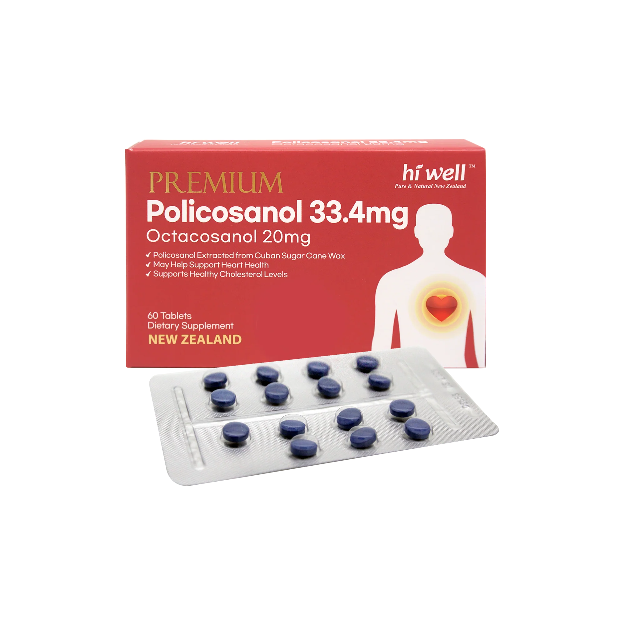 Hi Well Premium Policosanol 60 Tablets - Image 4