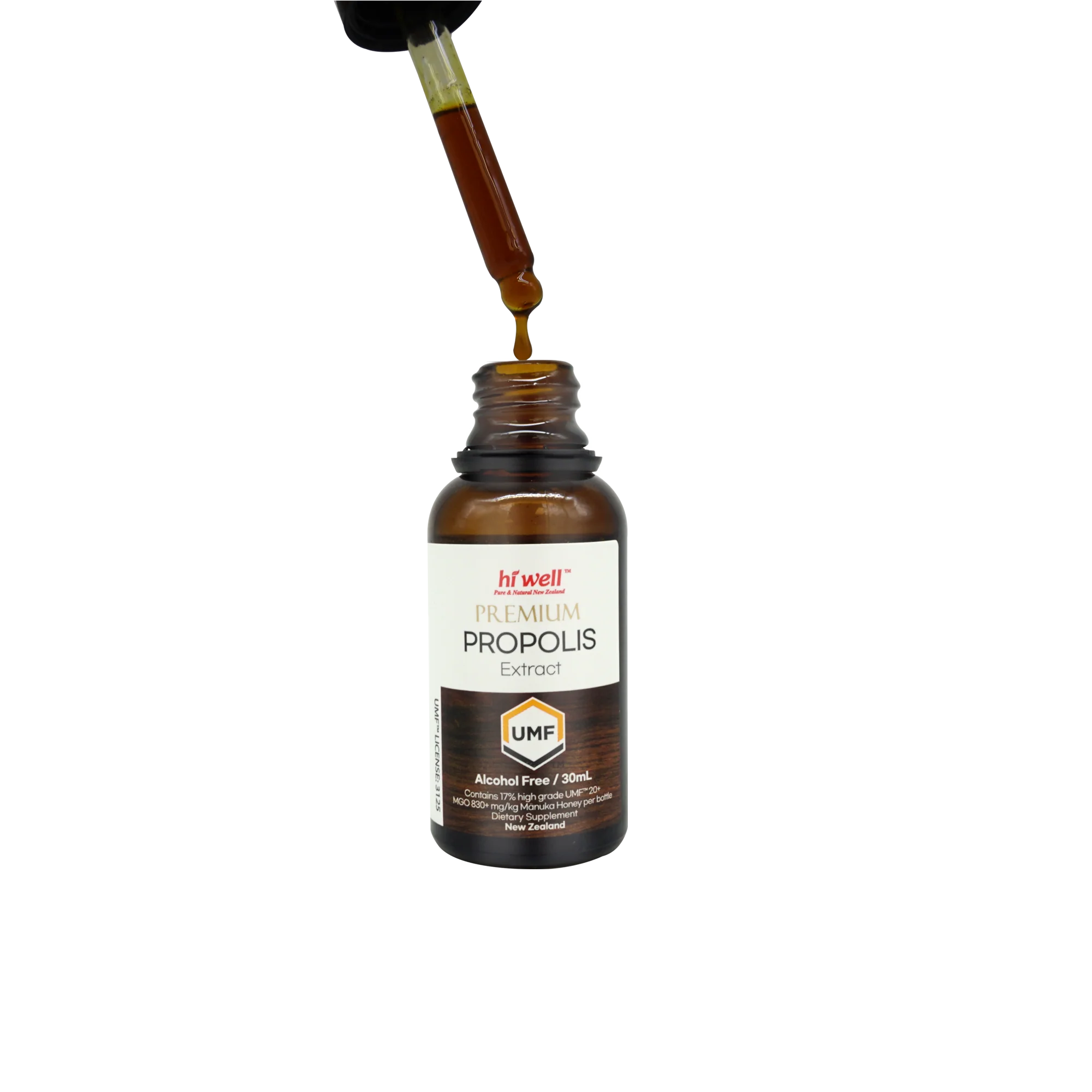 Hi Well Premium Propolis UMF 20+ MGO 830+ Extract 30ml - Image 3