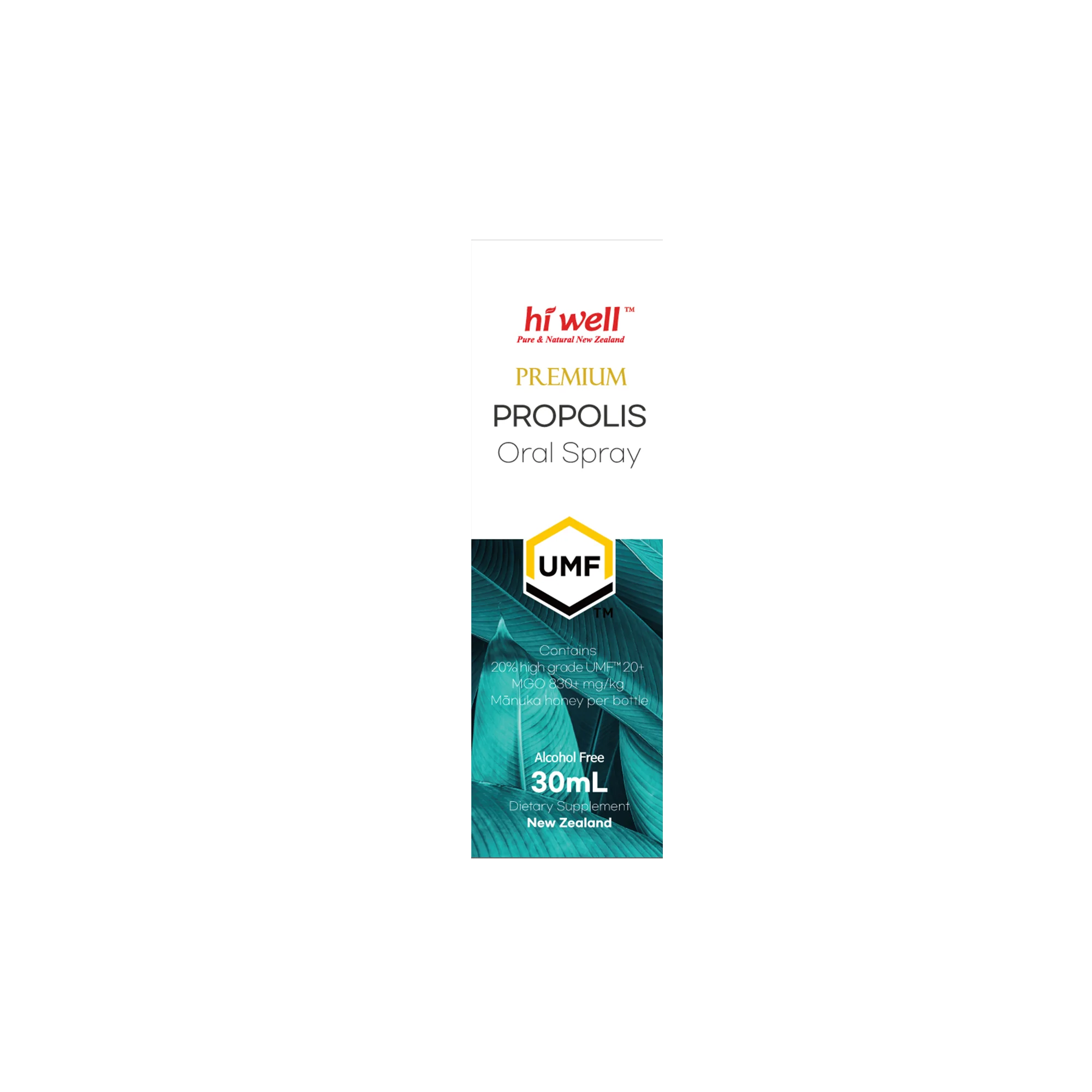 Hi Well Premium Propolis UMF 20+ MGO 830+ Oral Spray 30ml - Image 2