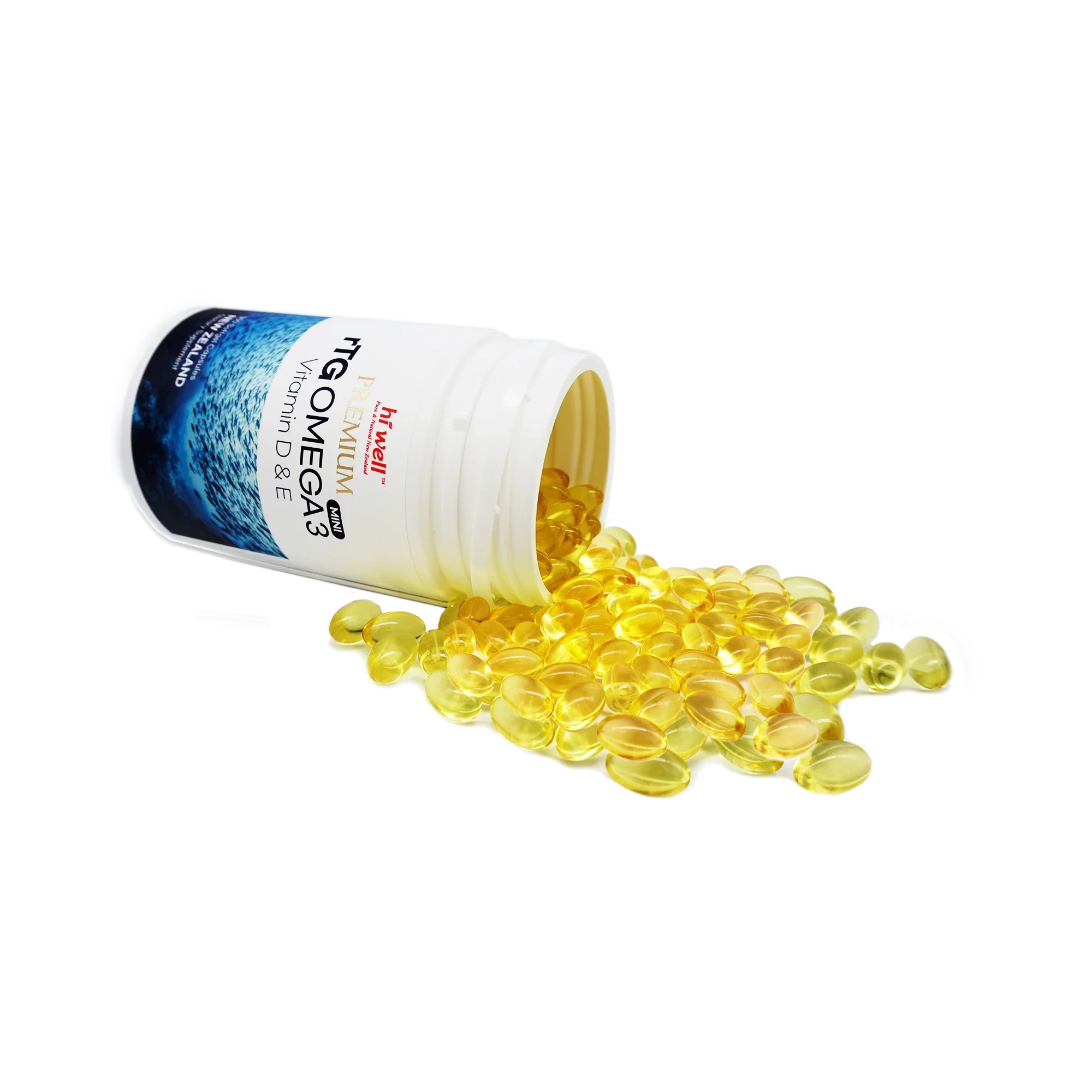 Hi Well Premium rTG Omega 3 MINI Vitamin D&E 300s - Image 3
