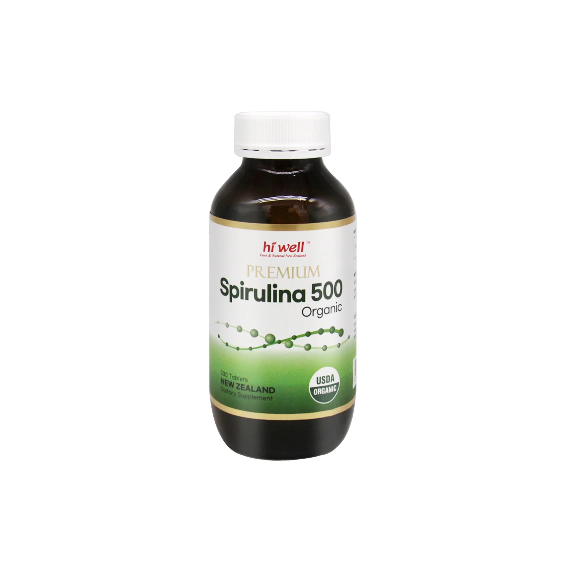 Hi Well Premium Spirulina 500 Organic 500 Tablets - Image 2