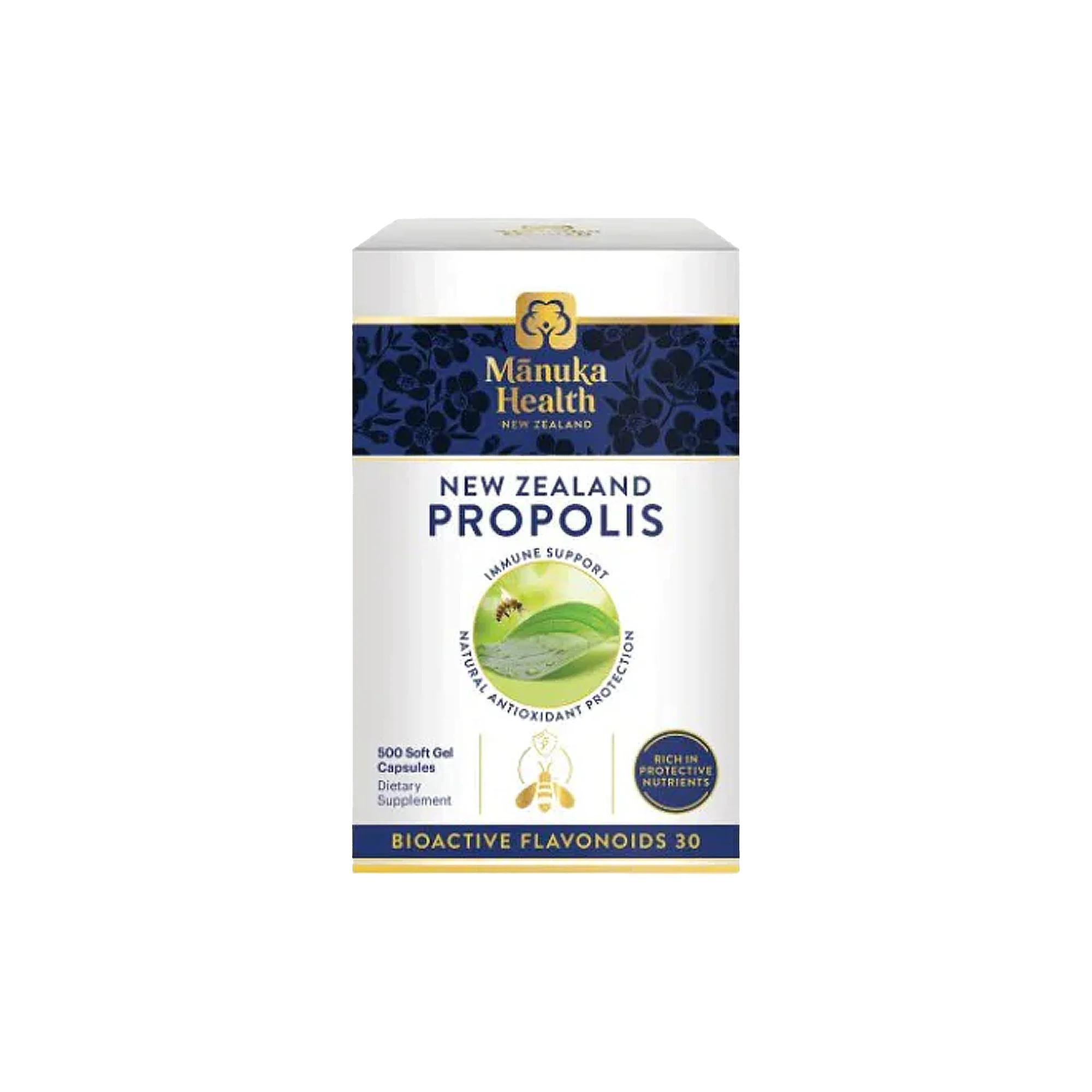 Manuka Health BIO30 Premium New Zealand Propolis 500 Capsules (Exp.03/2027)