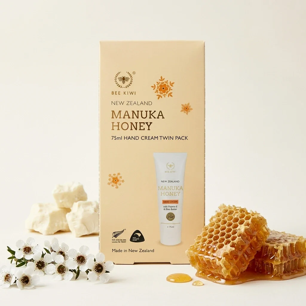 Natures Beauty Bee Kiwi Manuka Honey Hand Cream Twin Pack - Image 4