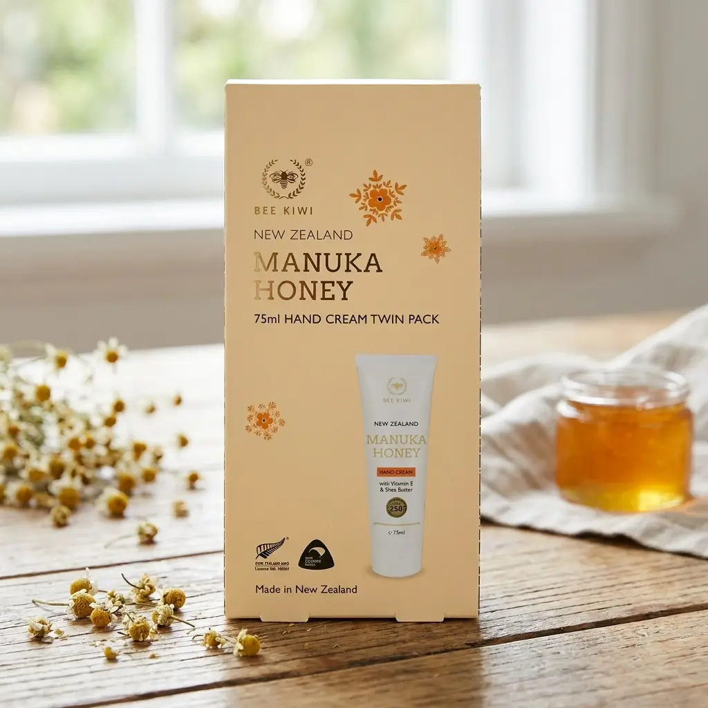 Natures Beauty Bee Kiwi Manuka Honey Hand Cream Twin Pack - Image 5
