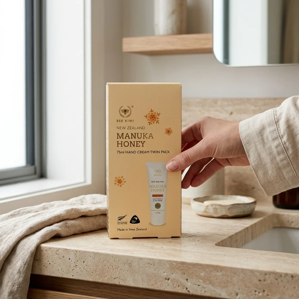 Natures Beauty Bee Kiwi Manuka Honey Hand Cream Twin Pack - Image 7