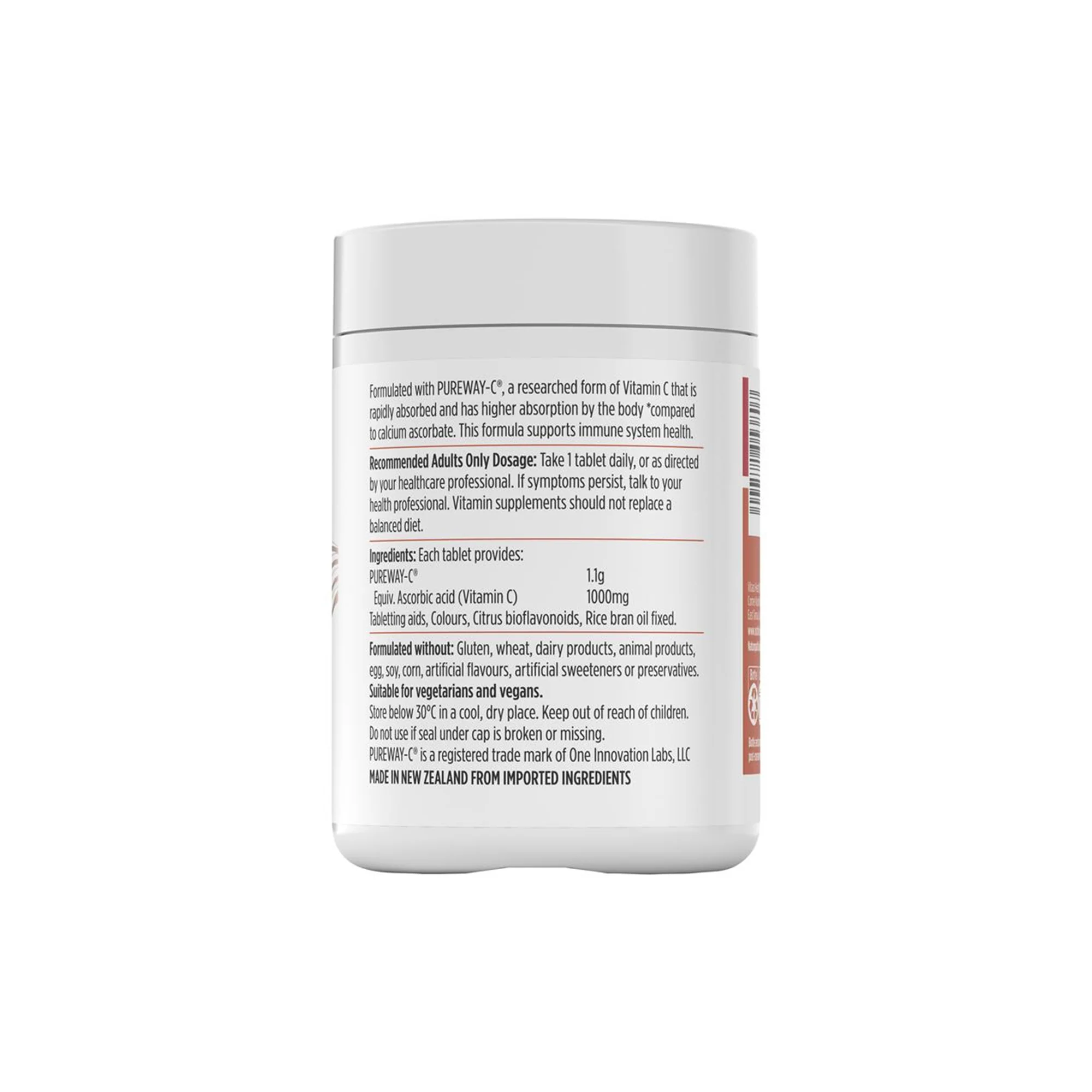 Nutralife Rapid-C 1000mg 200 Tablets - Image 2