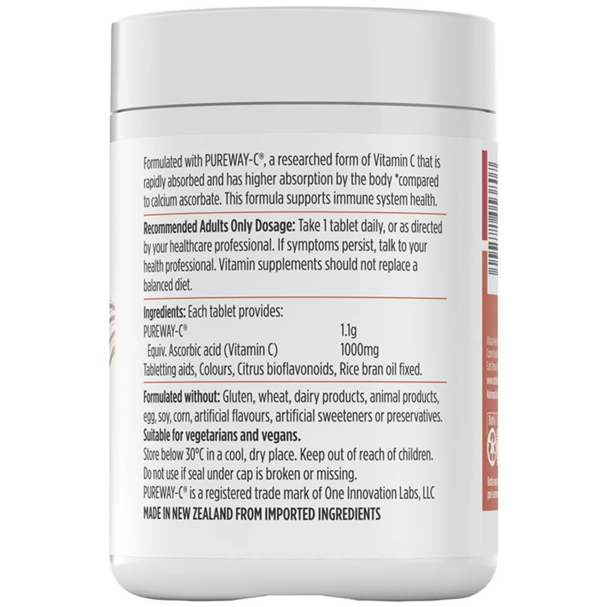 Nutralife Rapid-C 1000mg 200 Tablets - Image 4