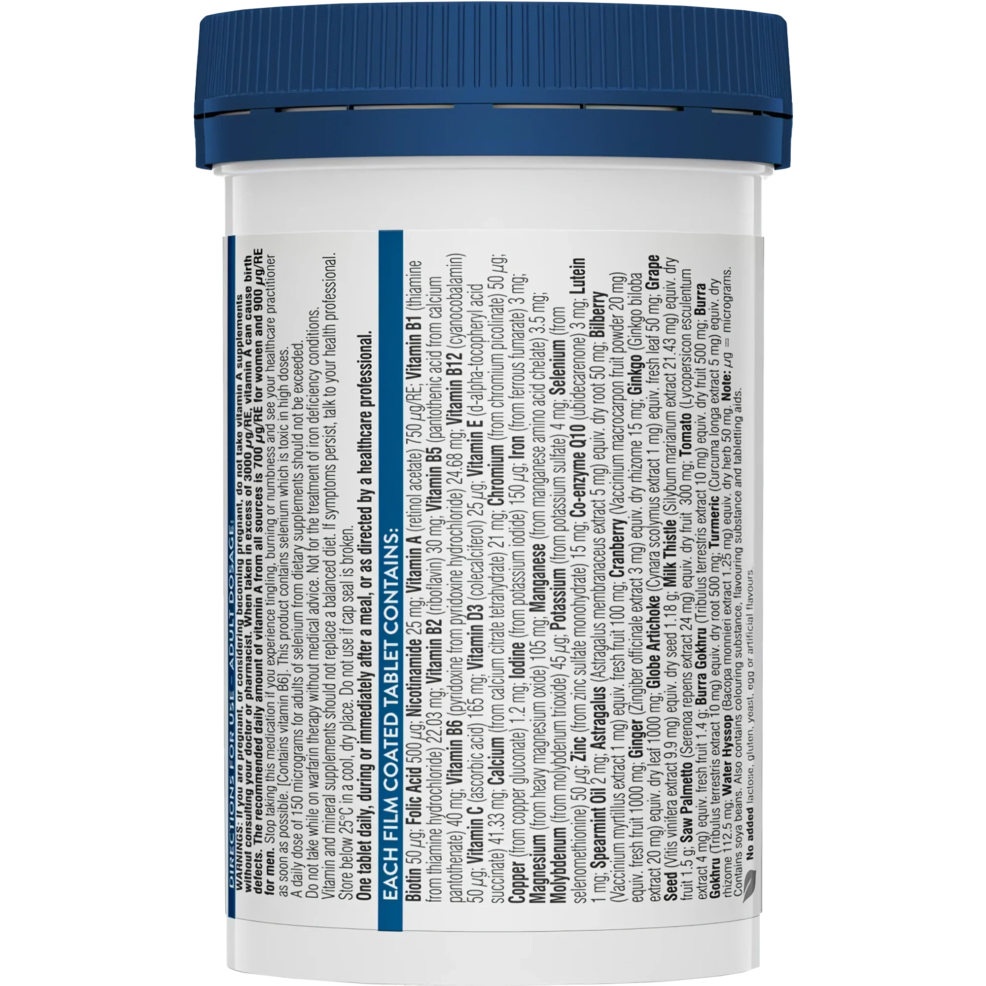 Swisse Ultivite Men's 50+ Multivitamin 60 Tablets - Image 4