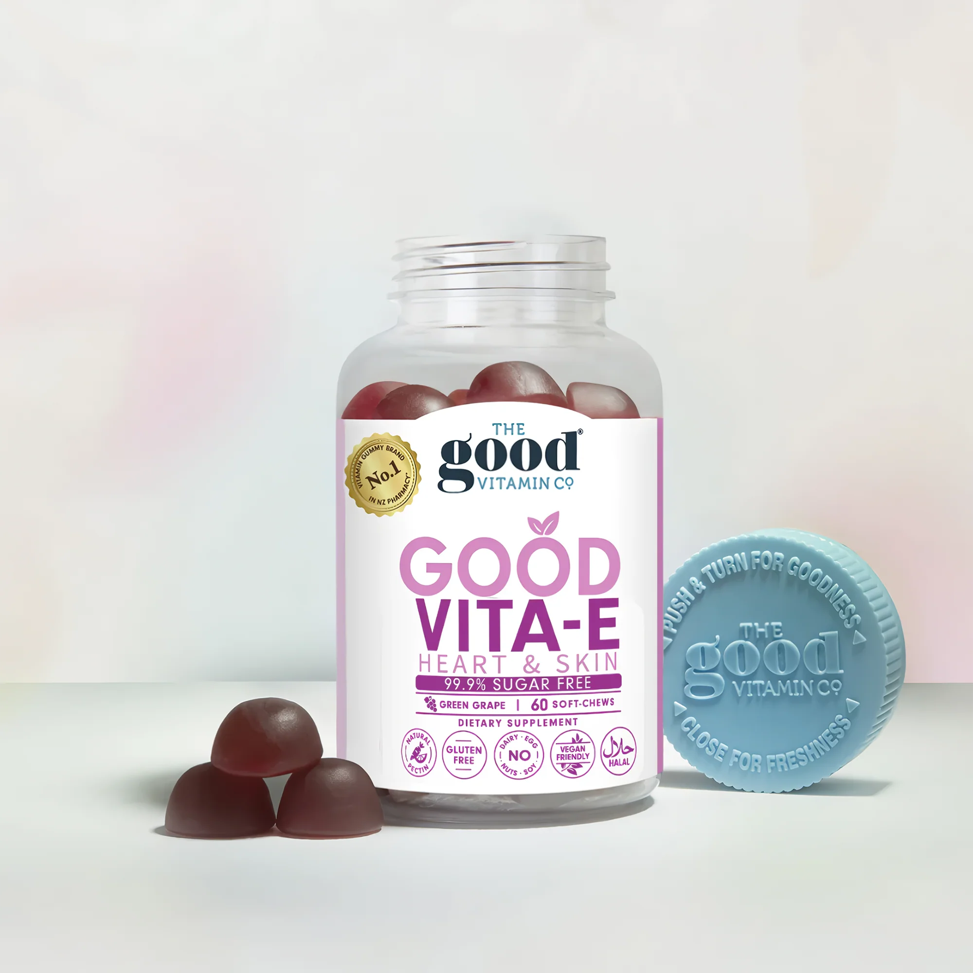The Good Vitamin Co Good Vita-E Heart & Skin 60 Soft Chews - Image 3