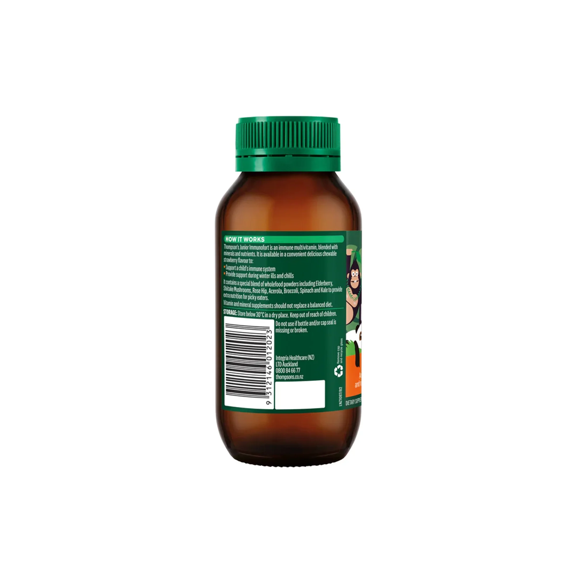 Thompson's Junior Immunofort Cherry 90 Chewable Tablets - Image 2